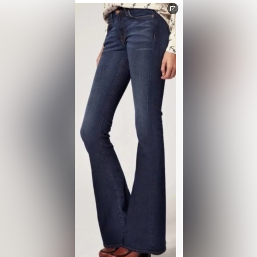 J Brand Dark Blue Flare Jeans